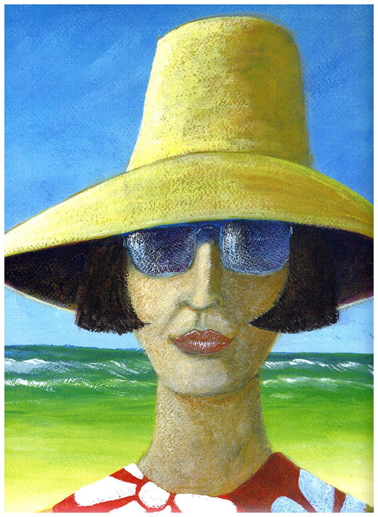 Odile &agrave; la plage